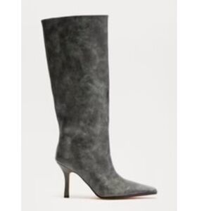 Fashion Nova NWT! Grey Washed Heel Boots